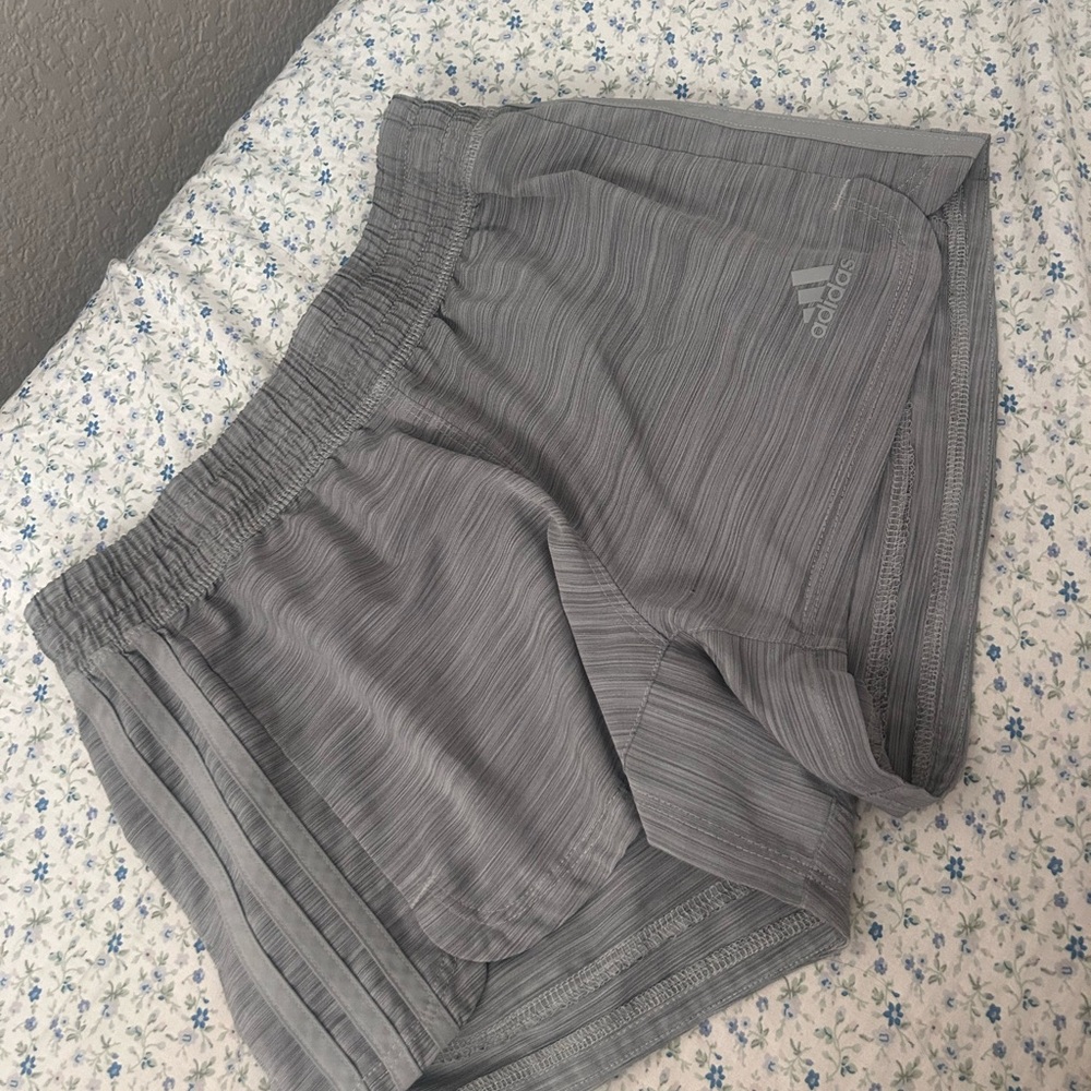 Adidas Gray Athletic Shorts Lightweight Performance